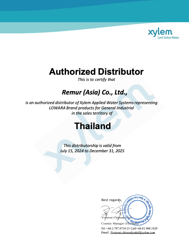 certificate, lowara distributors pump, lowara, distributors, pump